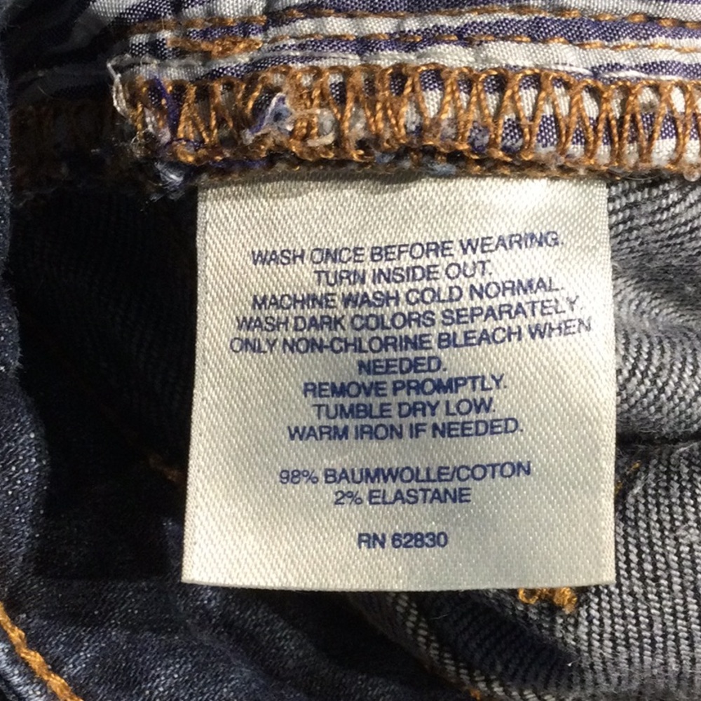Lands End size 18 mid-rise bootcut jeans 32 inseam - Picture 6 of 6